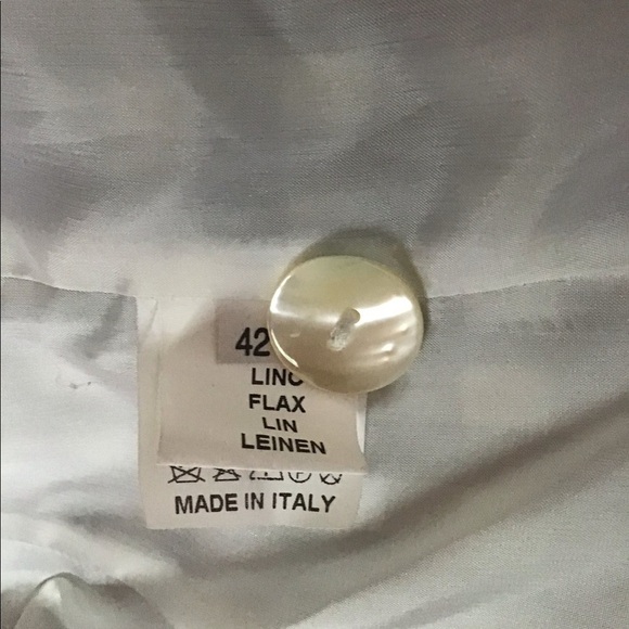 Botondi Milano Checkered Linen Blazer Jacket - Picture 9 of 11